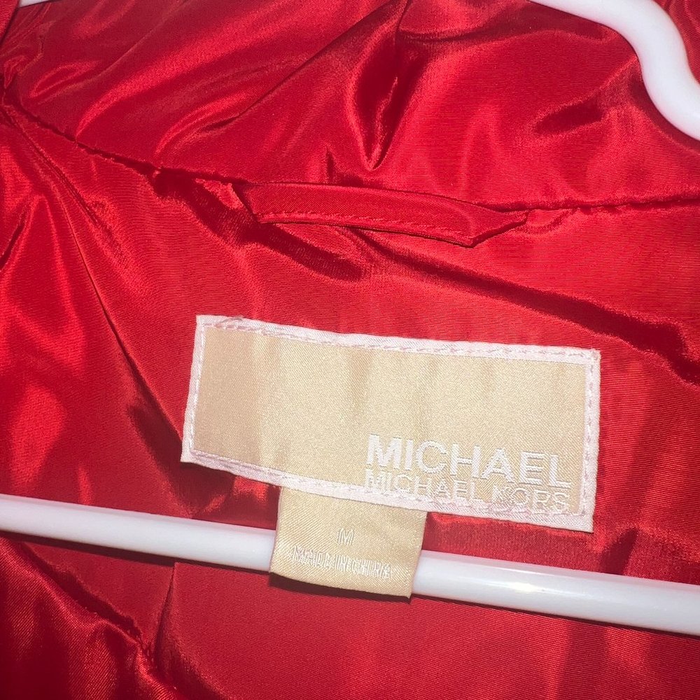 Michael Kors Red Quilted Jacket